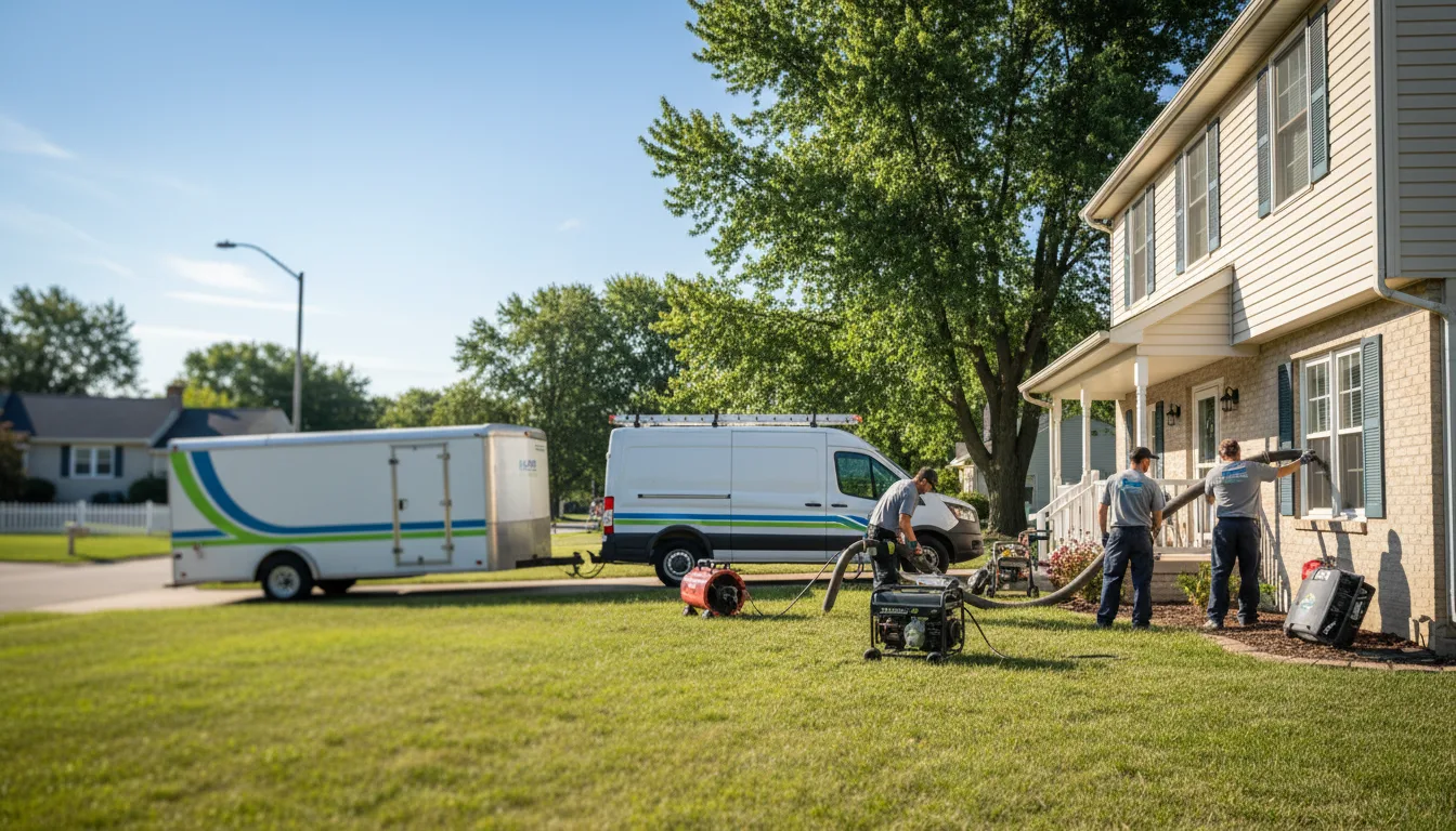 Flooded Basement Restoration And Cleanup With Repair in Hartford, IA near me